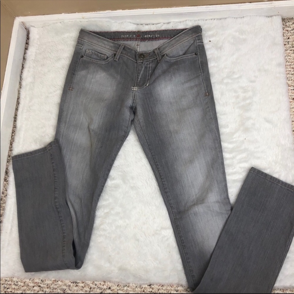 PEOPLES LIBERATION gray Tanya style star pockets